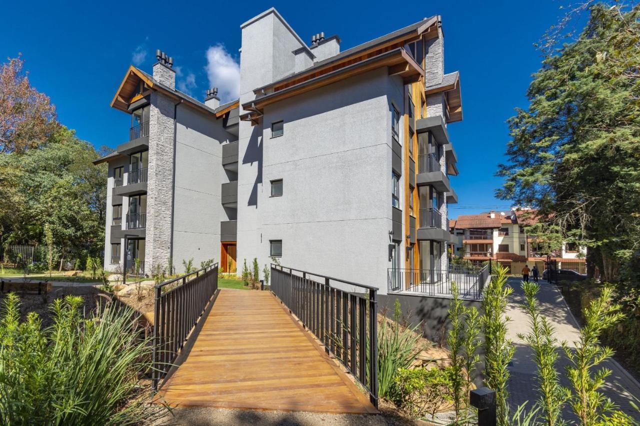 Apartamento Rosa Edificio Bav Gramado Exterior foto