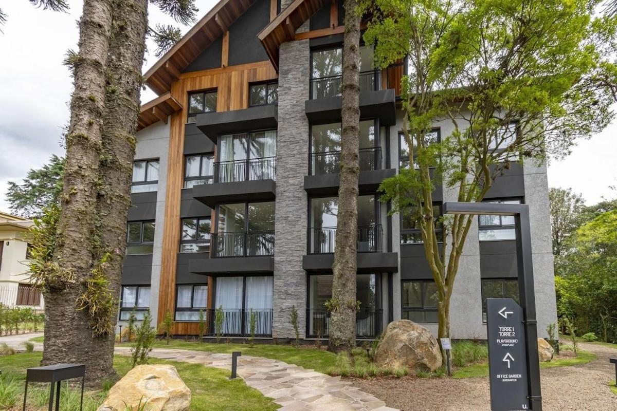 Apartamento Rosa Edificio Bav Gramado Exterior foto