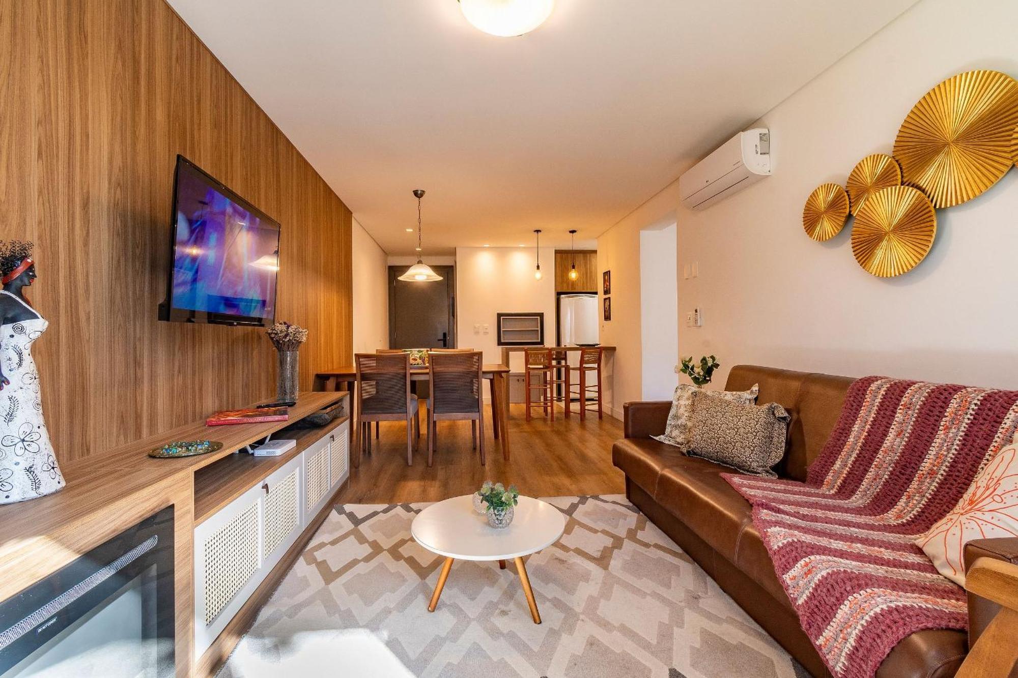 Apartamento Rosa Edificio Bav Gramado Exterior foto