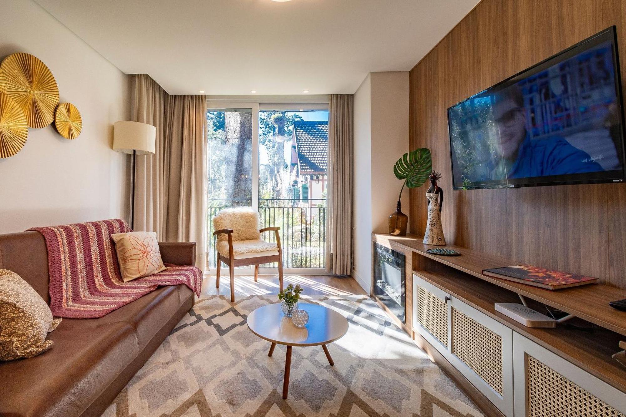 Apartamento Rosa Edificio Bav Gramado Exterior foto