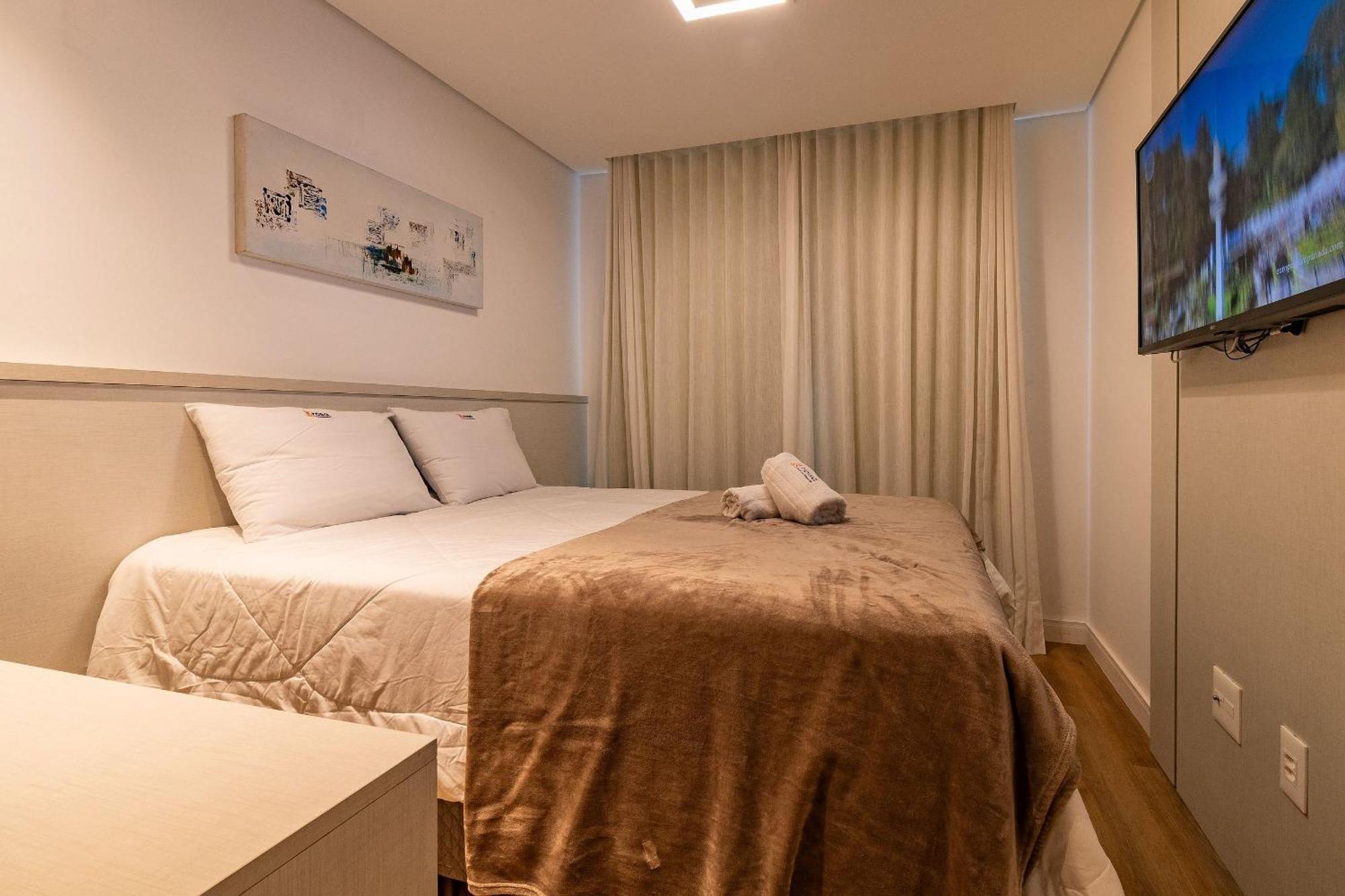Apartamento Rosa Edificio Bav Gramado Exterior foto