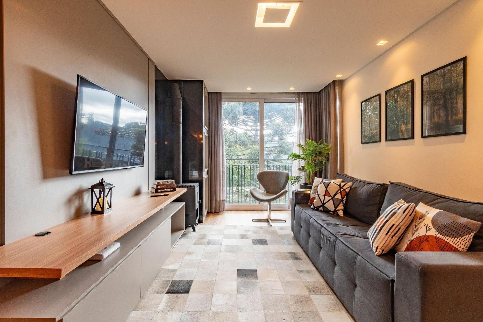 Apartamento Rosa Edificio Bav Gramado Exterior foto